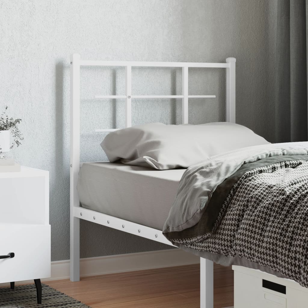 Tête de Lit en Métal au Style Industriel-Blanc-1-75 cm-La-Fabrique-Industrielle