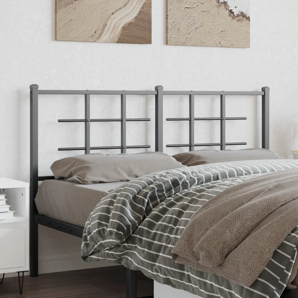 Tête de Lit en Métal au Style Industriel-Noir-1-135 cm-La-Fabrique-Industrielle