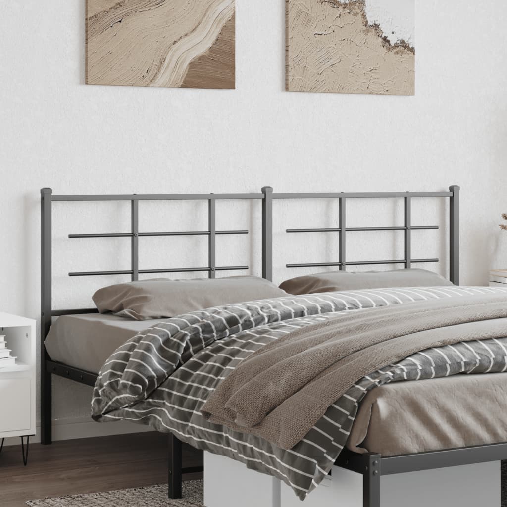 Tête de Lit en Métal au Style Industriel-Noir-1-193 cm-La-Fabrique-Industrielle