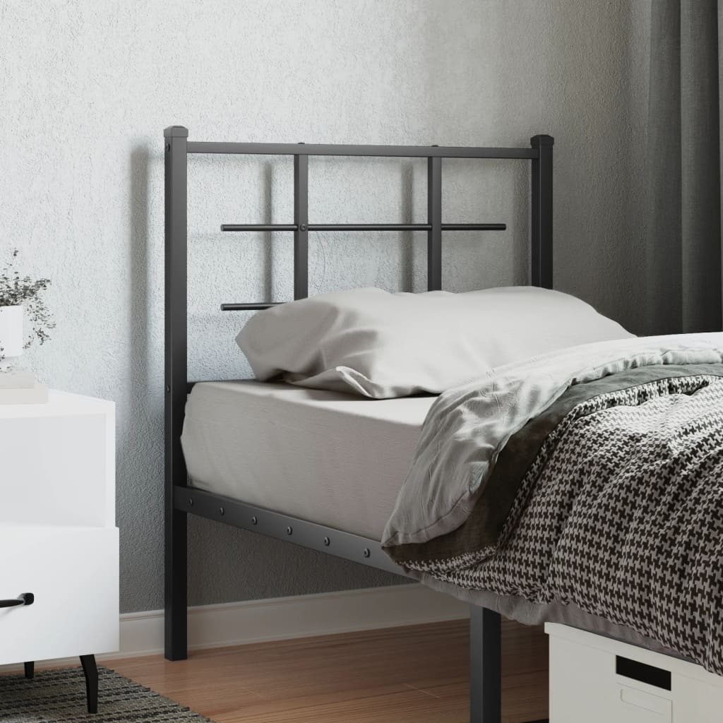 Tête de Lit en Métal au Style Industriel-Noir-1-75 cm-La-Fabrique-Industrielle