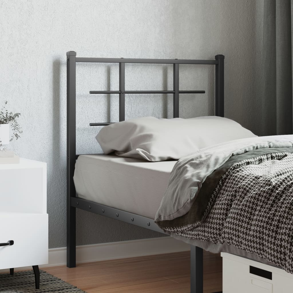 Tête de Lit en Métal au Style Industriel-Noir-1-80 cm-La-Fabrique-Industrielle