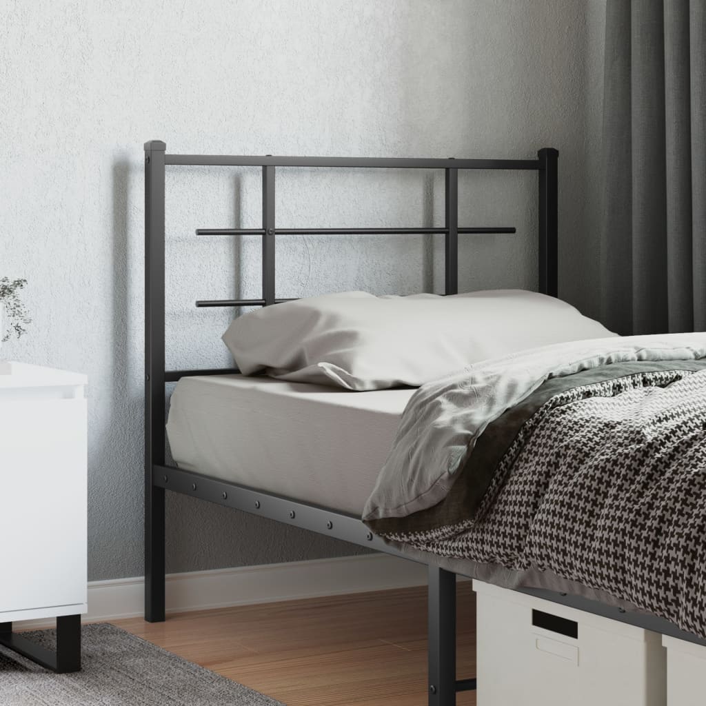 Tête de Lit en Métal au Style Industriel-Noir-1-90 cm-La-Fabrique-Industrielle