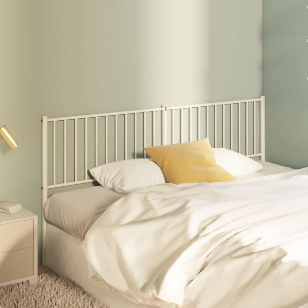 Tête de Lit et Pieds en Métal Indus-Blanc-1-180 cm-La-Fabrique-Industrielle