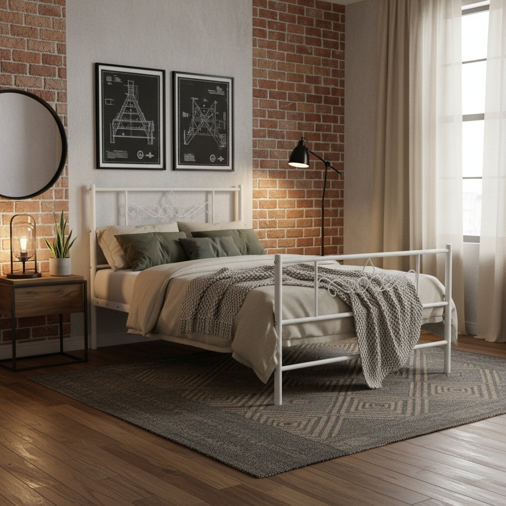 Tête de Lit Métal au Style Industriel