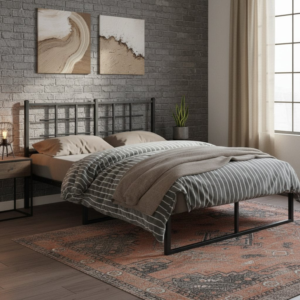 Tête de Lit en Métal au Style Industriel