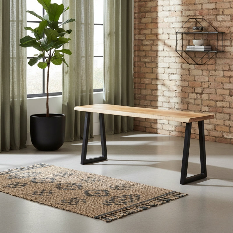 banc-bois-metal-indus