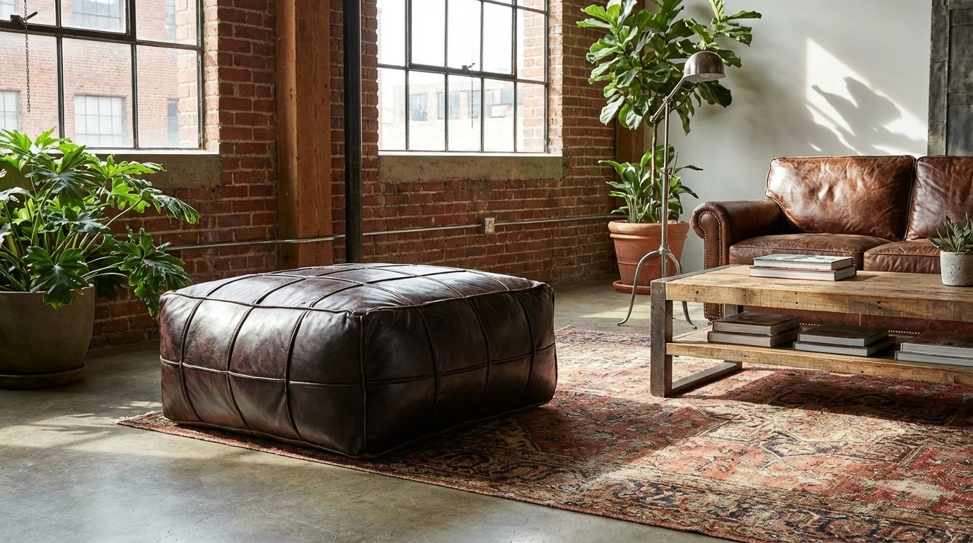 banniere-collection-pouf-cuir-deco-industrielle