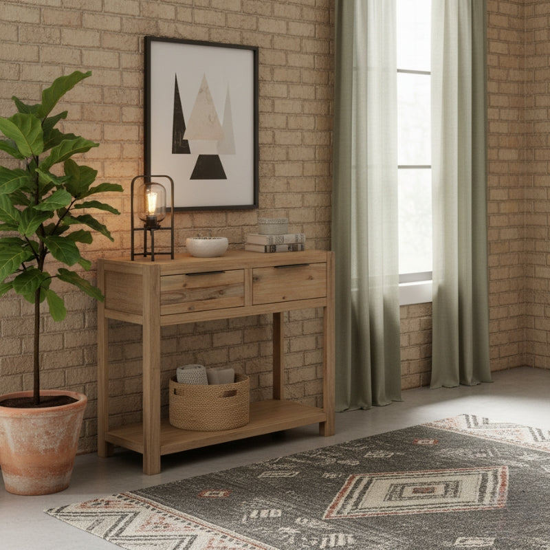 console-bois-naturel-style-indus