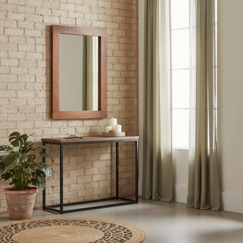 miroir-bois-marron-indus