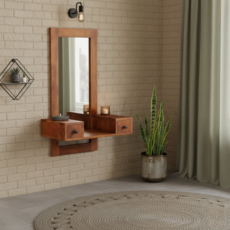 miroir-bois-tiroirs-indus