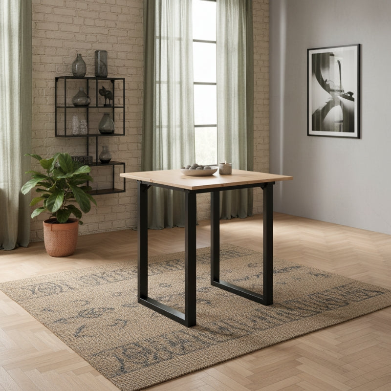 table-acier-bois-design-indus