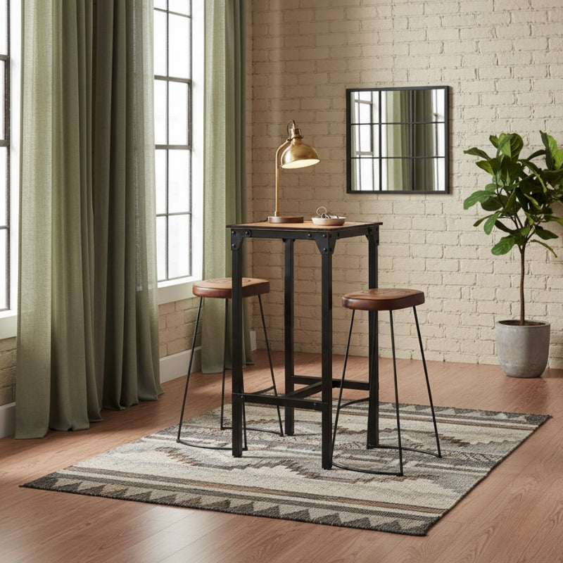 table-bar-2-tabourets-indus