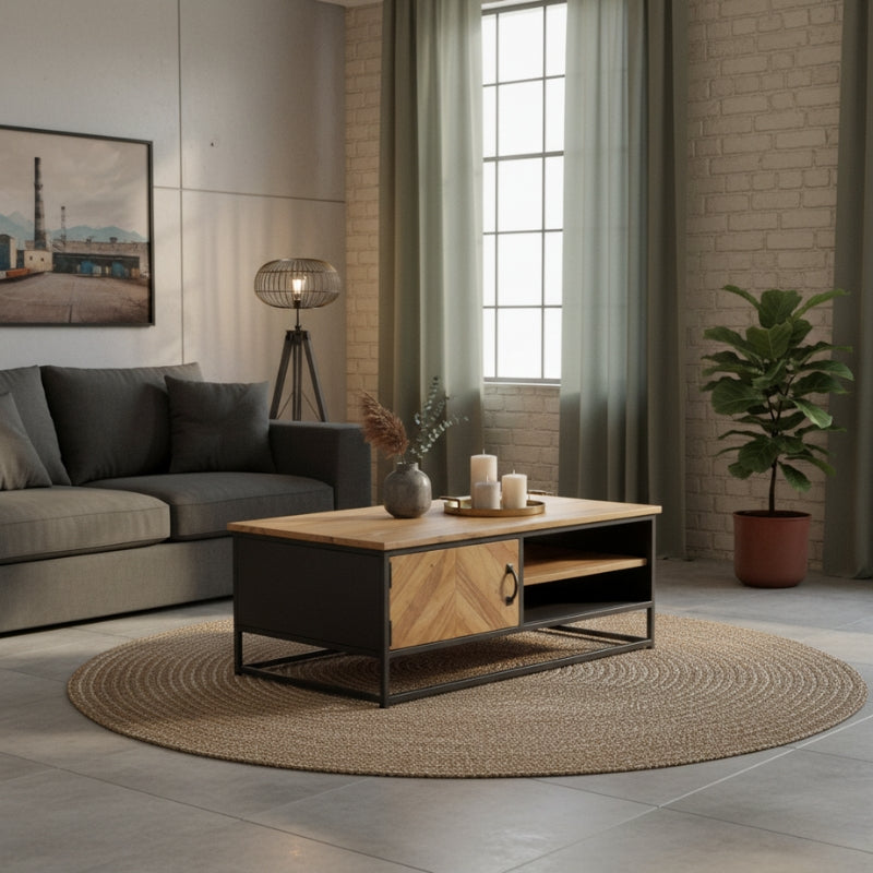 table-basse-bois-et-acier-style-indus