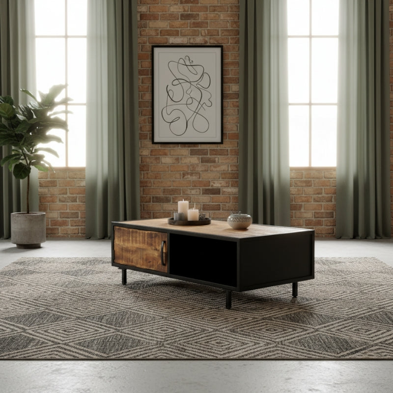 table-basse-manguier-brut-style-indus