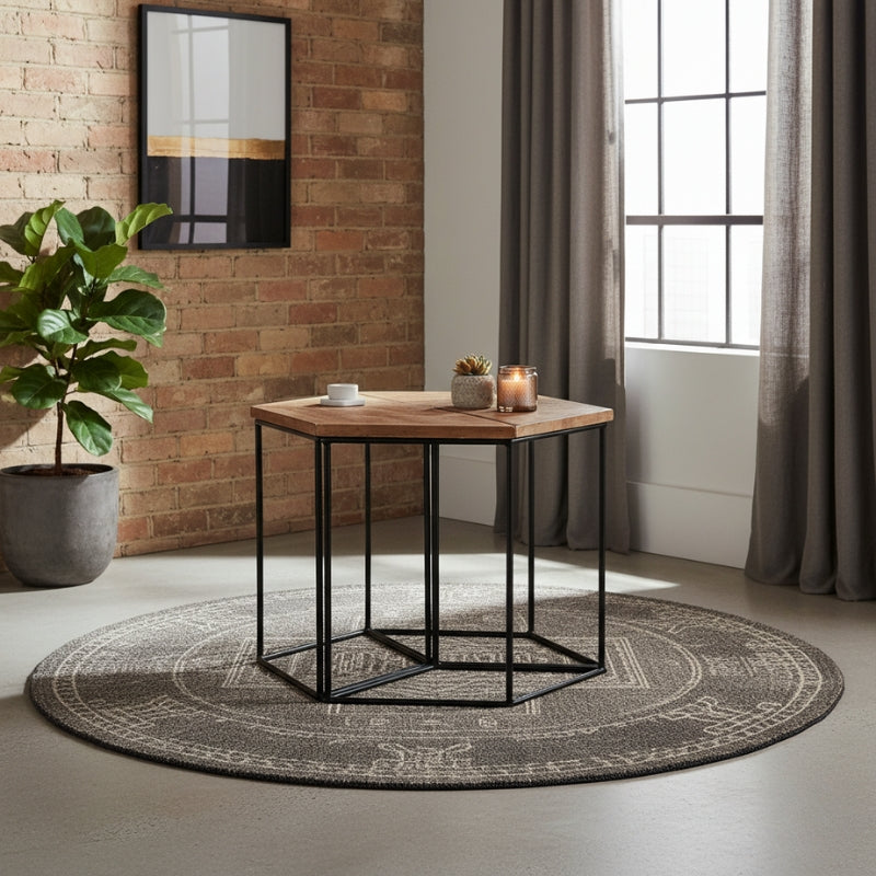 table-basse-manguier-et-metal-style-indus