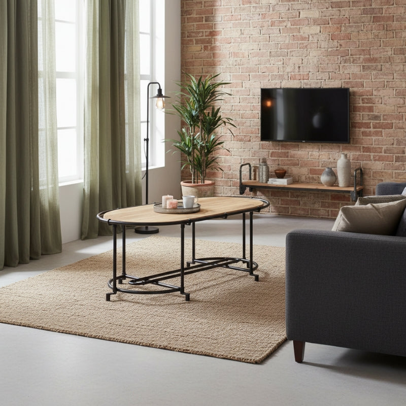 table-basse-ovale-bois-et-metal-style-indus