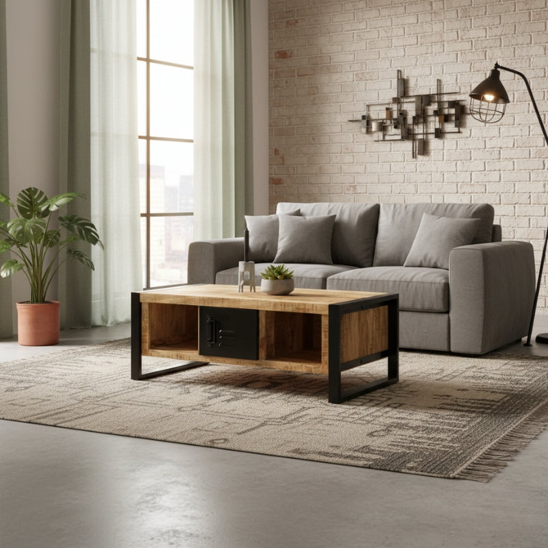 table-basse-rectangle-bois-et-metal-style-indus