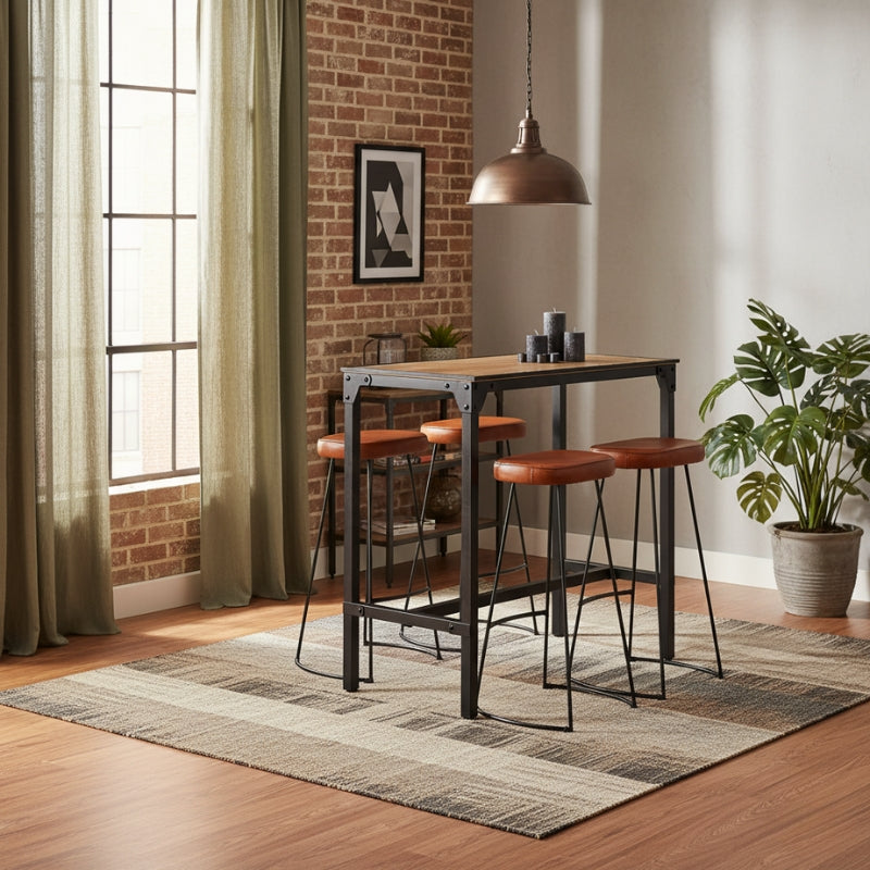 table-de-bar-et-tabouret-indus